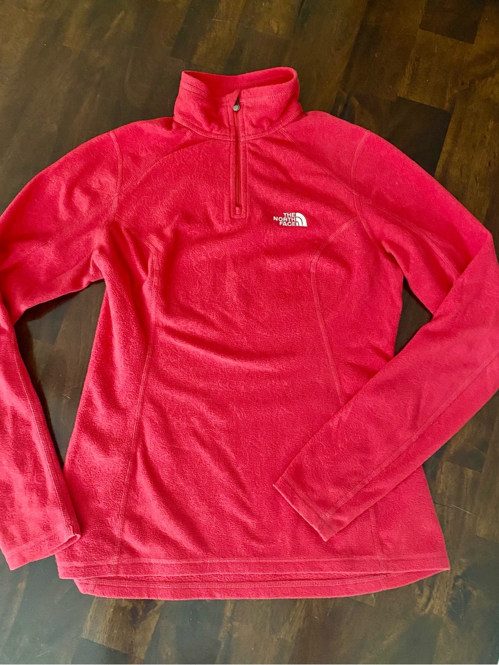 The North Face Women's Hot Pink Quarter-Zip Fleece Pullover